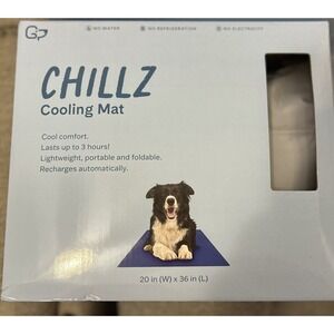 Chillz Cooling Mat For Dog 20in*36in Grey